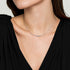 Kaslique 14K White Gold Diamond Bar Necklace - 4