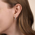 Lusso 14K White Gold Graduating Diamond Huggie Earrings - 2