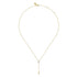 Bujukan Diamond Y Necklace in 14K White and Yellow Gold - 3