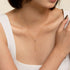 Bujukan Diamond Y Necklace in 14K White and Yellow Gold - 4