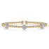 Bujukan Diamond Cluster Station Bangle in 14K White-Yellow Gold - 2