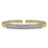 Bujukan 14K Yellow and White Gold Diamond Split Bangle Bracelet - 1