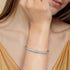 Bujukan 14K Yellow and White Gold Diamond Split Bangle Bracelet - 4