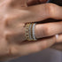 Bujukan Diamond Easy Stackable Ring in 14K White-Yellow Gold - 5