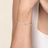 Bujukan Diamond Link Split Bangle Bracelet in 14K White and Yellow Gold - 5