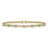 Bujukan Diamond Stations Bangle in 14K White-Yellow Gold - 2