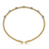 Bujukan Diamond Stations Bangle in 14K White-Yellow Gold - 4