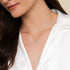 Bujukan Double Diamond Pendant Necklace in 14K White and Yellow Gold - 5