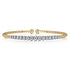 Bujukan Diamond Bangle in 14K White and Yellow Gold - 1