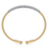 Bujukan Diamond Bangle in 14K White and Yellow Gold - 3