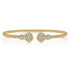 Bujukan Diamond Bangle in 14K White and Yellow Gold - 1
