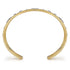 Bujukan Diamond Cuff Bangle in 14K White and Yellow Gold - 4