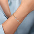Bujukan Diamond Pear Shape Bangle in 14K White and Yellow Gold - 5