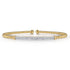 Bujukan Diamond Bar Split Bangle in 14K Yellow Gold - 1