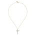 Bujukan Diamond Cross Pendant Necklace in 14K Yellow Gold - 3