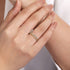 Bujukan Diamond Easy Stackable Ring in 14K Yellow Gold - 6