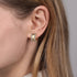 Bujukan Diamond Huggie Earrings in 14K Yellow Gold - 3