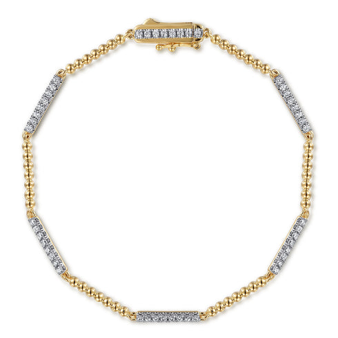 Bujukan Diamond Tennis Bracelet in 14K Yellow Gold - 2
