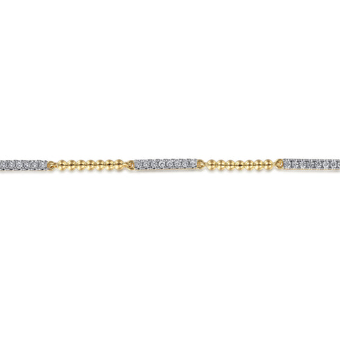 Bujukan Diamond Tennis Bracelet in 14K Yellow Gold - 3