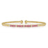 Bujukan Diamond and Ruby Split Bangle in 14K Yellow Gold - 1
