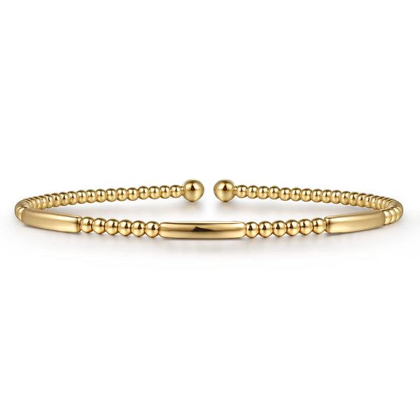 Bujukan 14K White Gold Open Bangle - 1