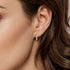 Bujukan Pave 10mm Diamond Huggie Earrings in 14K Yellow Gold - 4