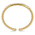 Bujukan Pave Diamond Split Bangle Bracelet in 14K Yellow Gold - 4