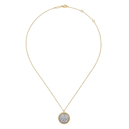 Bujukan 14K Yellow Gold and Diamond Pave Pendant Necklace - 3