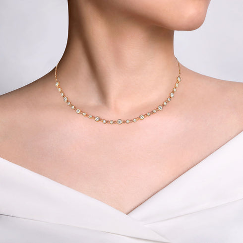 Bujukan Diamond Necklace in 14K Yellow Gold - 3