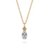 Bujukan 14K Yellow Gold Diamond Teardrop Pendant Necklace - 2