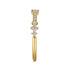 14K Yellow Gold Diamond Stackable Ring - 5
