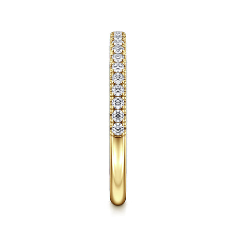 Diamond Matching Wedding Band in 14K Yellow Gold - 5