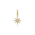 Star Charm with Detachable Bail in 14K Yellow Gold and Diamonds - 2