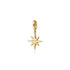 Star Charm with Detachable Bail in 14K Yellow Gold and Diamonds - 3