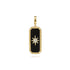 Bujukan Diamond and Onyx Medallion Pendant in 14K Yellow Gold - 2
