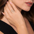 Lusso 14K Yellow Gold Double Row Diamond Bypass Ring - 6