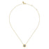 Geometric Baguette and Round Diamond Pendant Necklace in 14K Yellow Gold - 3