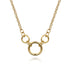 Contemporary 14K Yellow Gold Hollow Tube Link Necklace - 2