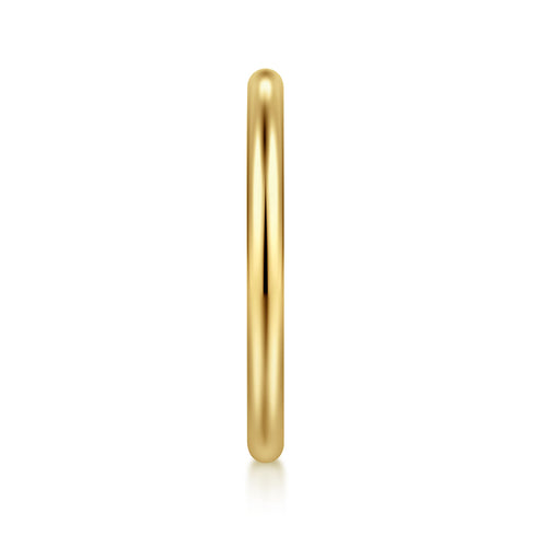 Contemporary 14K Yellow Gold Matching Wedding Band - 5