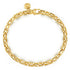 Classic 14K Yellow Gold Solid Faceted Chain Bracelet - 1