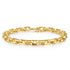 Classic 14K Yellow Gold Solid Faceted Chain Bracelet - 3