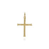 Hampton 14K Yellow Gold Twisted Rope Cross Pendant - 2