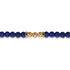 Bujukan 14K Yellow Gold Lapis Beaded Station Bracelet - 3