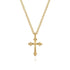 Bujukan 14K Yellow Gold Cross Pendant Necklace - 2