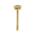 Bujukan 14K Yellow Gold Blue Topaz Stackable Ring - 5
