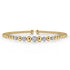 Bujukan Diamond Stations Bangle in 14K Yellow and White Gold - 1