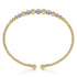 Bujukan Diamond Stations Bangle in 14K Yellow and White Gold - 3