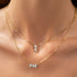 Three Pear Diamond Necklace - 2