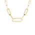 Maillon Medium Necklace in 18K Yellow Gold with Diamonds - 1