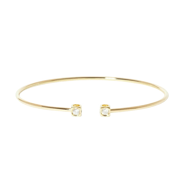 Le Cube Diamant Diamond Cuff in 18K Yellow Gold - 1
